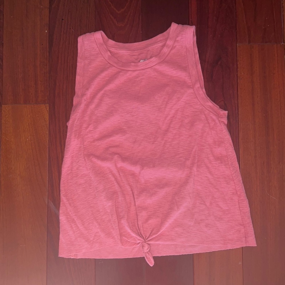 Aerie Pink Tie Bottom Tank